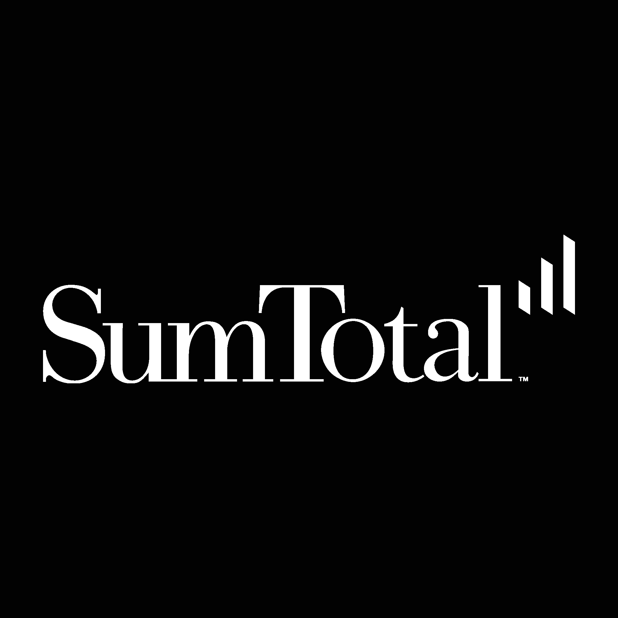 SumTotal Systems White Logo Vector Logo